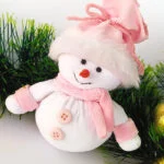 Boneco de Neve Rosa Bebê