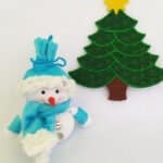Boneco-de-neve-azul-turquesa