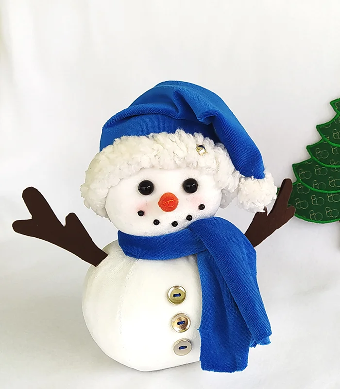 Boneco de Neve 20 CM Azul Royal