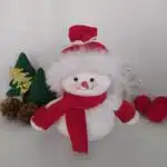 Boneco de Neve Vermelho