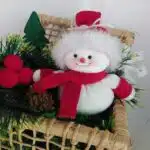 Boneco de Neve Vermelho